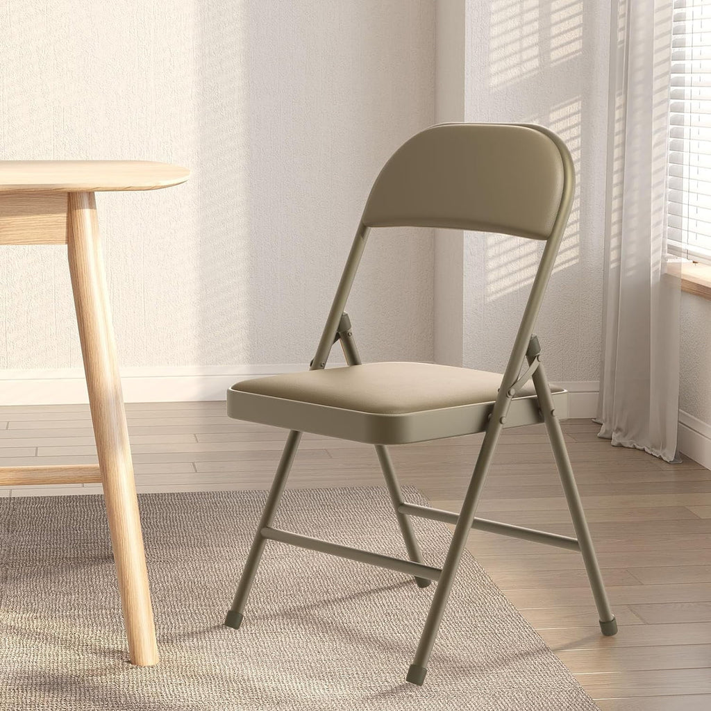 4 Pack Black Padded Folding Chairs N99650