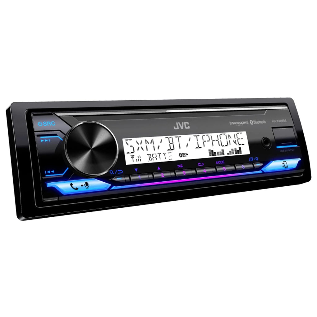 1-Din Car Marine Stereo Receiver with Bluetooth USB S54058