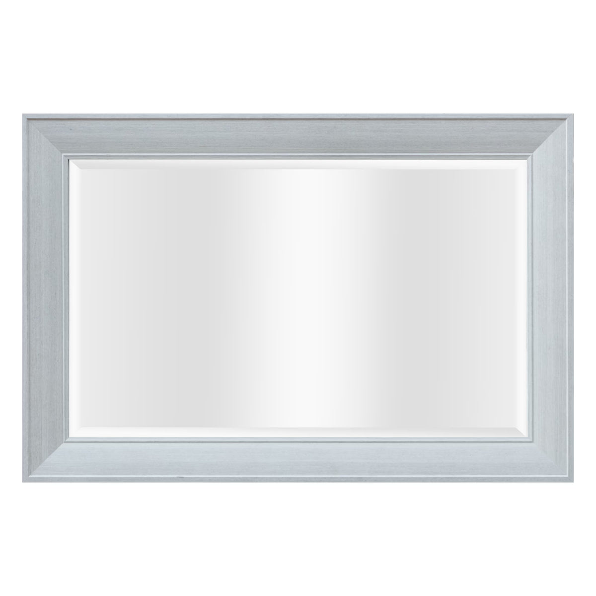 Grey Rectangle MDF Wall Mirror H790989