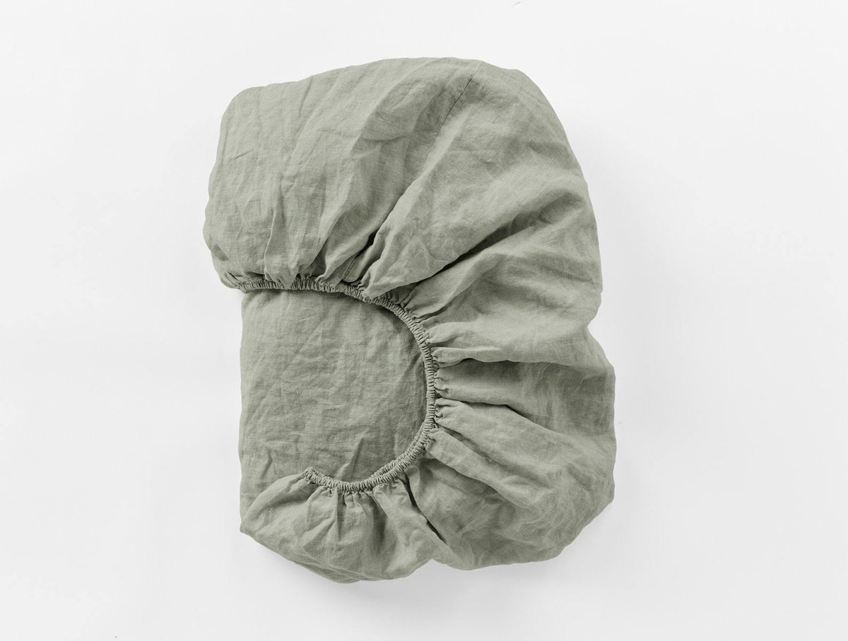 Organic Relaxed Linen Fitted Sheet King N44225