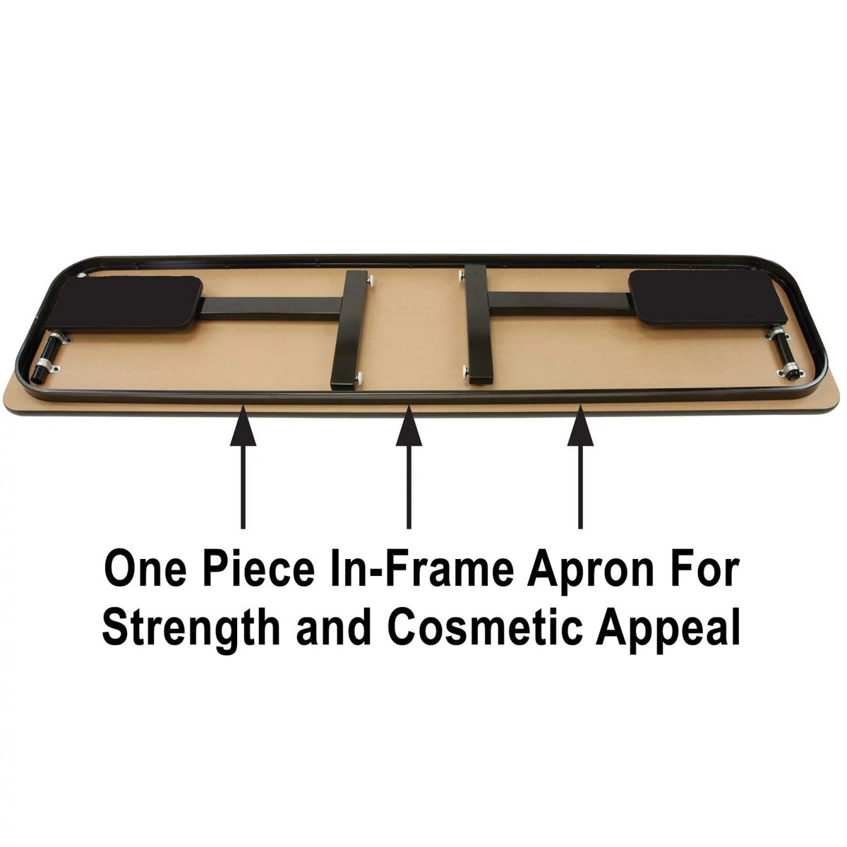 0.75 in. High Pressure Rectangular Folding Seminar Table with Panel Leg Y22326
