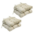 16 in. U-Shaped Tufted Chair Cushions, Set of 4 U4731