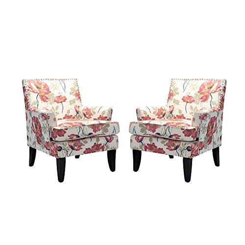 Modern Accent Chair with Arms and Wooden Legs O7763