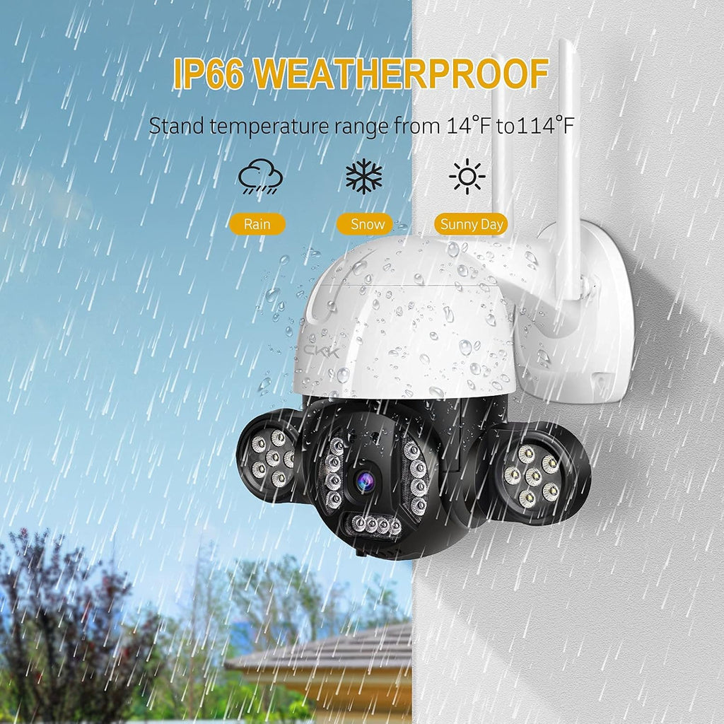 5MP Wireless PTZ Security Camera Outdoor with 64GB SD Card H23934