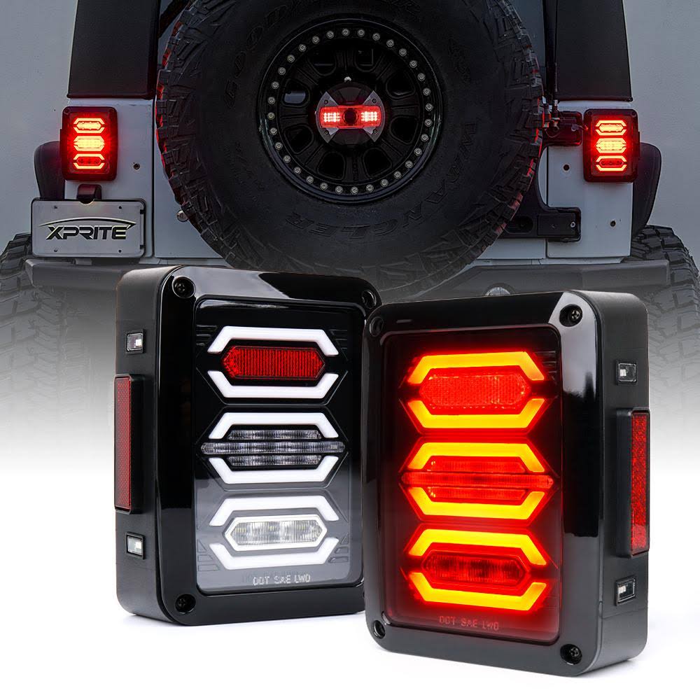 Red LED Tail Light Assembly with Turn Signal & Back Up S550758