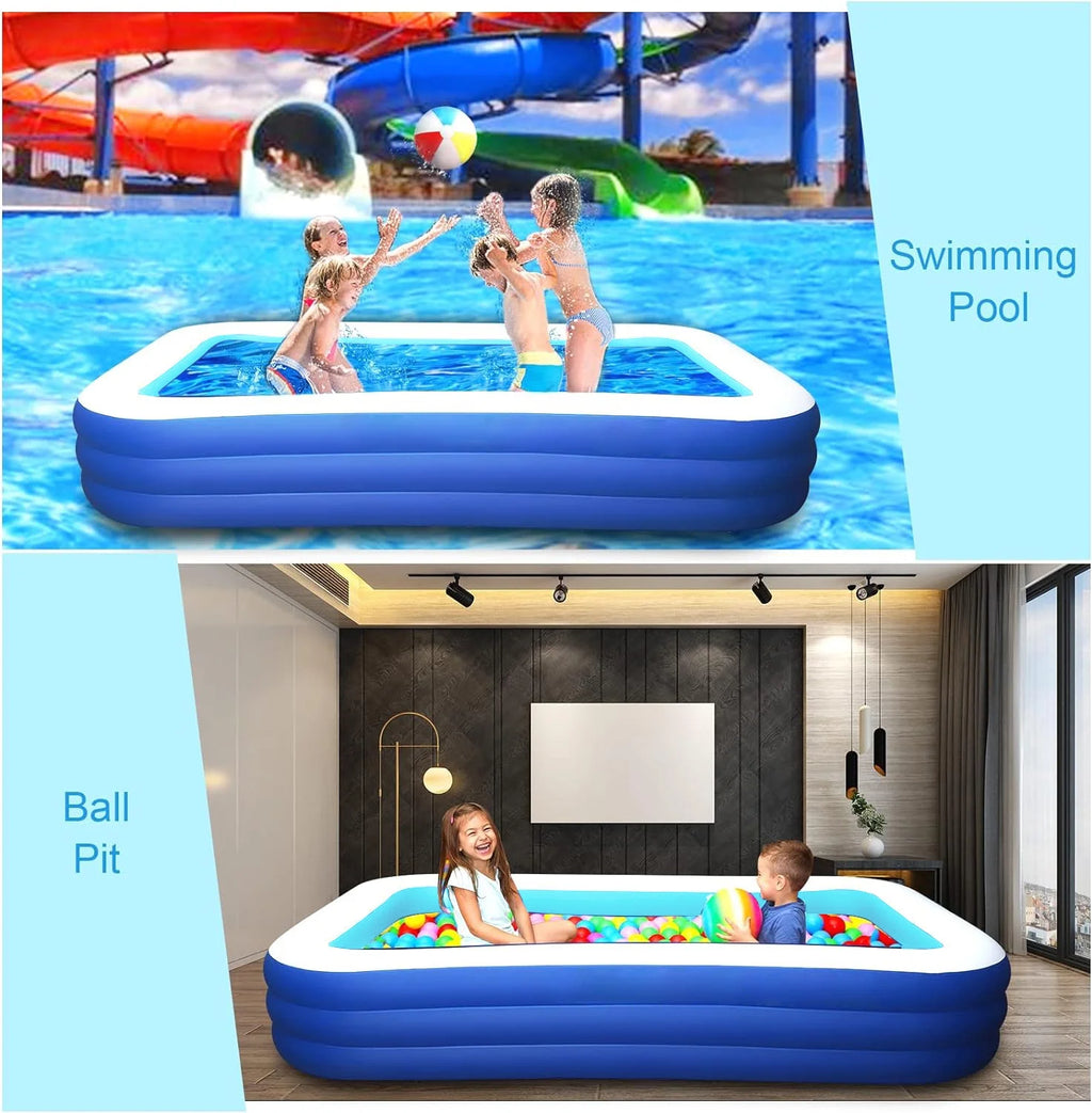 Inflatable Pool 118 X 68 X 22 Oversized Thickened L91126