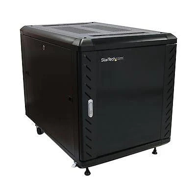 12U 36in Knock-Down Server Rack Cabinet with Casters A54538