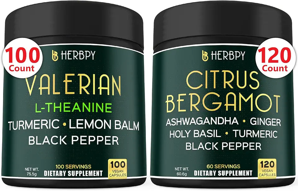 Valerian Root Supplement & Citrus Bergamot Supplement I893