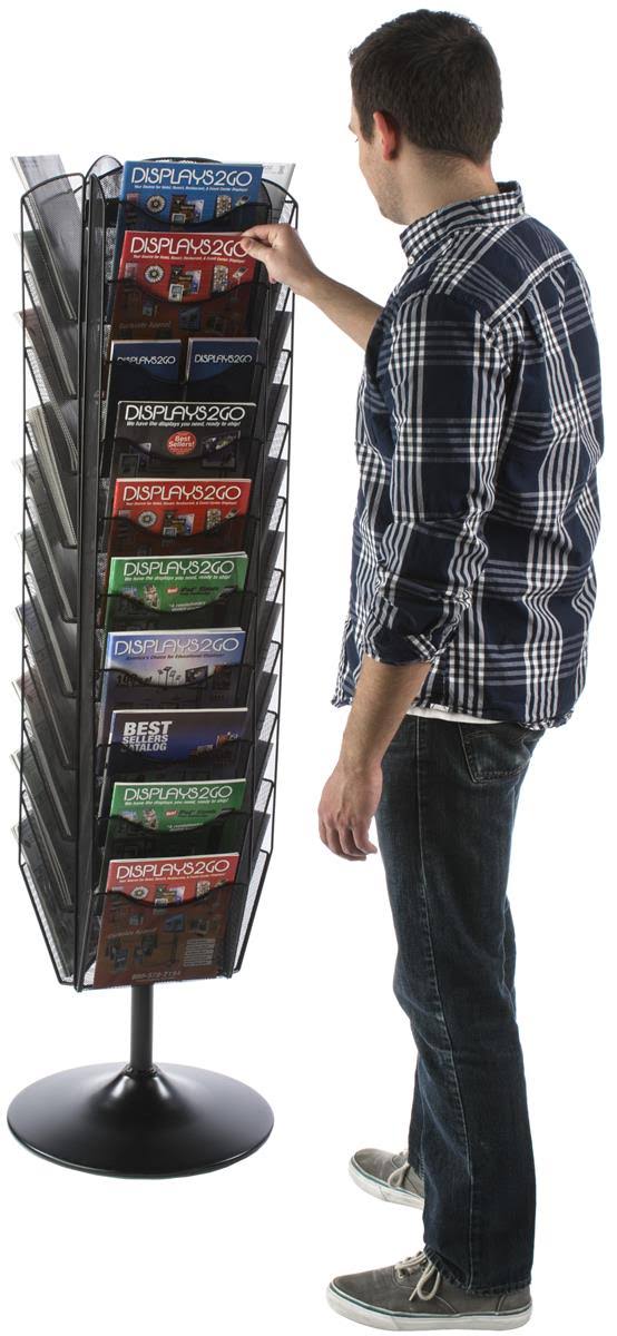Revolving Mesh Brochure Stand V4781
