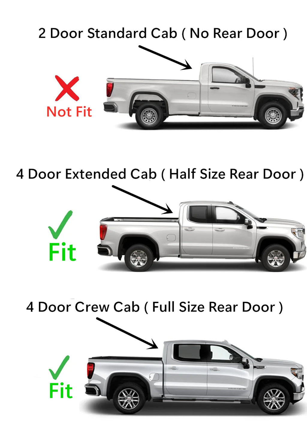 Right Side Front Door Window Glass for GMC Sierra 1500 Crew Cab 2019-2022 Q767400