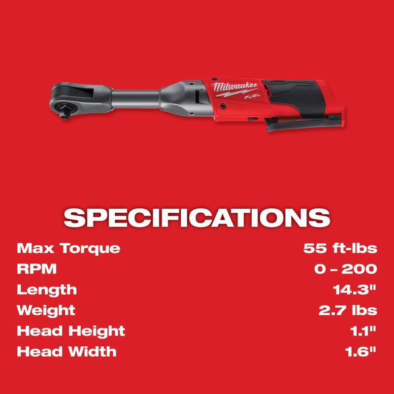 12V 3/8 in. Brushless Cordless Extended Reach Ratchet B54054