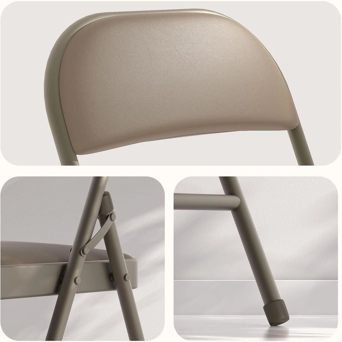 4 Pack Black Padded Folding Chairs N99650