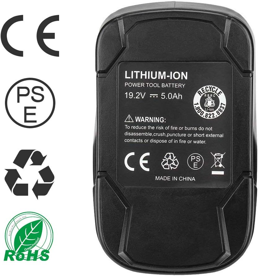 2 Pack 5000mAh 19.2V Li-ion Replacement Battery Z8570