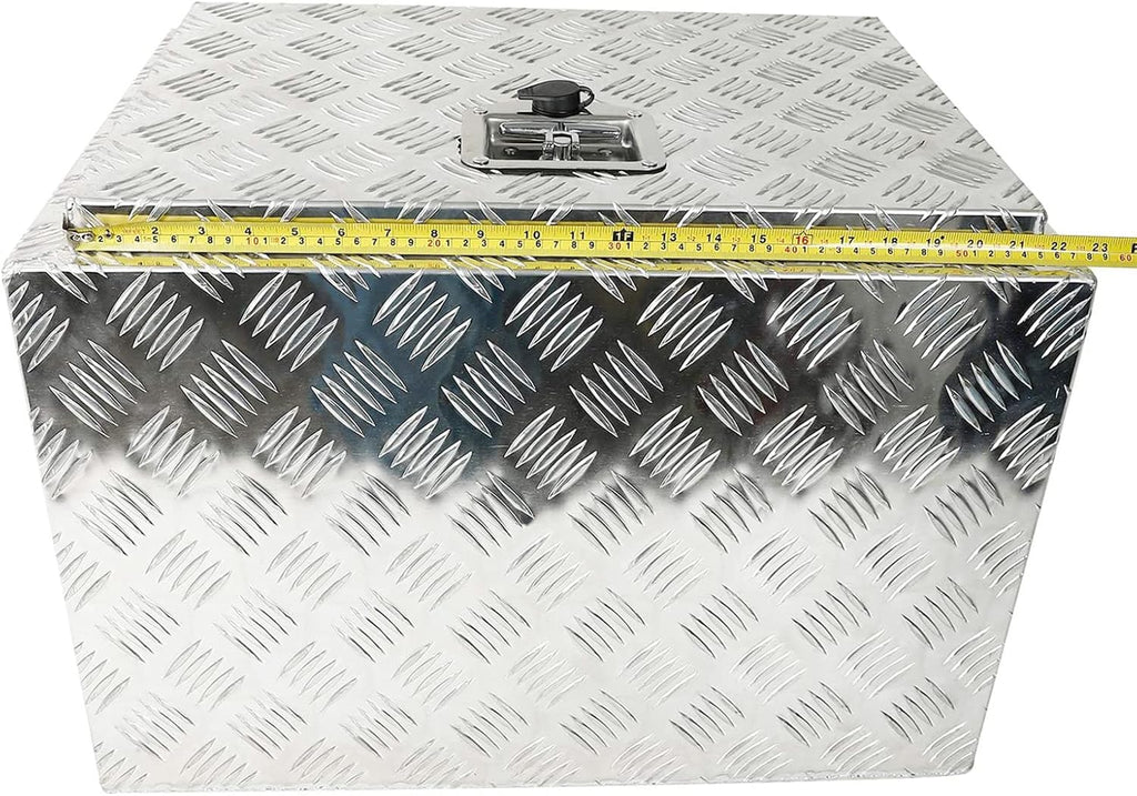 Silver Aluminum Pick Up Truck Bed Tool Box with Lock Keys K93044