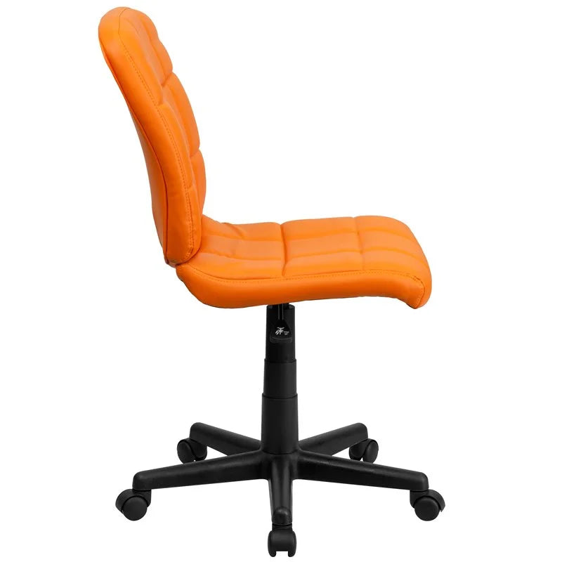 Orange Quilted Office Swivel Chair S2398